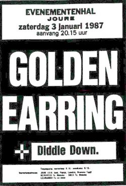 Golden Earring show poster January 03, 1987 Joure - Evenementenhal